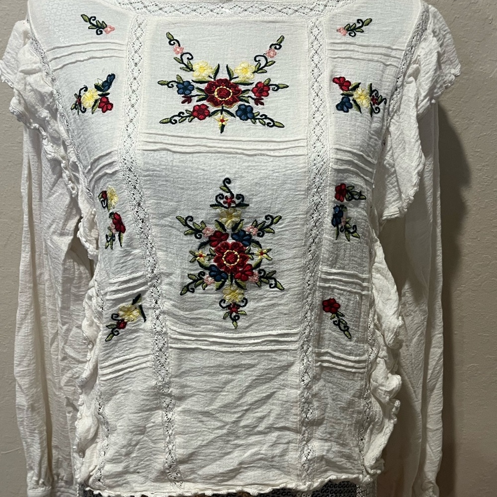 Free People The Amy Top In White Size L